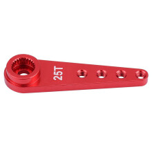 Upgrade 25T Metal Steering Arm for WPL RC1:16 Car DIY Red with for MN Model 1:12 D90 D91 RC Car Spare Metal Pedal