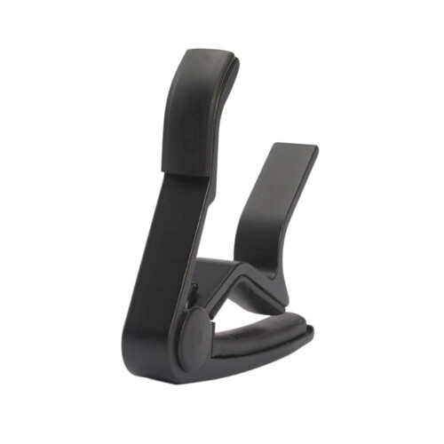 2 Set Guitar Accessories: 1 Pcs Hand Quick Change Capo Black & 1 Set Guitar Strings Set 2