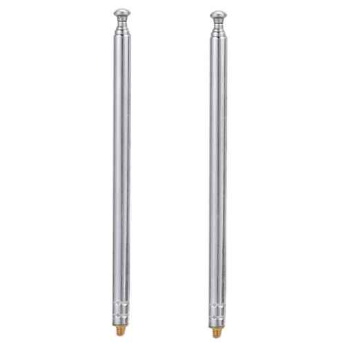 2X RC Model Car 5 Silver 5 Section 3 mm External Threaded Expansion Antenna