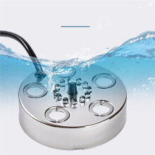 Mist Maker,Ultrasonic Water Pond Fountain Fogger 12 LED Light Flashes Stainless Steel Air Humidifier