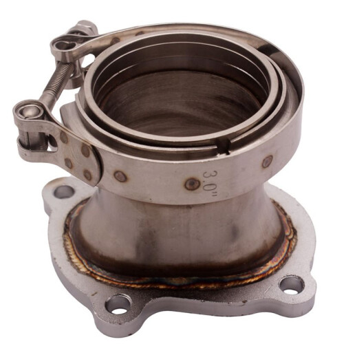 Voor  3 Inch V-Type Downpipe Turbocompressor Flens Adapterset, Auto-Onderdelen 2