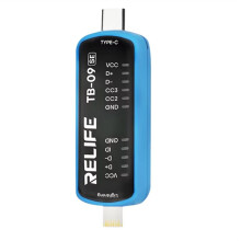 RELIFE TB-09 SE Ladeanschluss-Tester für -Schnittstelle/USB-C Dual-Stecker Intelligentes Ladeanschluss-Analyse- und Reparaturwerkzeug
