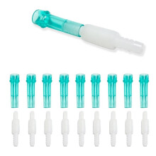 10er-Packung Drehbare Sauerstoffschlauchverbinder, 360-Drehung, Standardgröße - Stecker/Buchse
