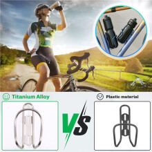 Bicycle Kettle Rack Titanium Alloy Hollow Riding Water Bottle Cage Holder Bike Cycling Accessories Outdoor