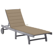 Transat - Sillón de madera de acacia - Ajustable - Con cojín - Confort exterior