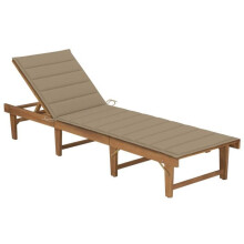 Transat - Acacia - Flexible - Cojín cómodo - Resistente a la intemperie - Diseño rústico