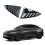 Rear Car Window Shutter Cover for  Model Y Juniper Louver Side Vent Trim Triangle Accessorie Bright Black 7