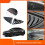 Rear Car Window Shutter Cover for  Model Y Juniper Louver Side Vent Trim Triangle Accessorie Bright Black 8