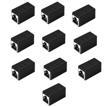 10 St RJ45 Cat6 Ethernet-Kabelförlängningskoppling - Hona Till Hona Förlängningskontakt för Nätverkskabel