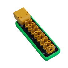 XT60 to 8-Channel XT30 PDB 100A Max Load Current Power Distribution Board for RC Car/Boat/Submarine with Base