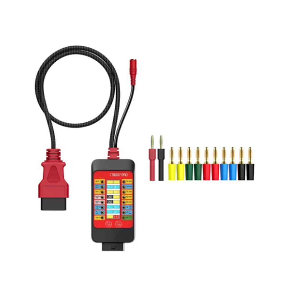 Saudism Ctb007 Pro Obd2 Breakout Box With Lcd Digital Vrms Display, Ecu Testing Tool Bench, Automotive Diagnostic Tool,