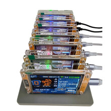 7X 1060KH/S NMMiner NerdMiner+7 Slots Basis Geüpgradede Hardrate Bitcoin Crypto Solo Miner 2.8 Inch  Display Home BTC