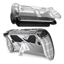 Clear Case with Stand for Ally, Shockproof Anti-Scratch TPU Soft Protective Grip Cover for Ally X Console
