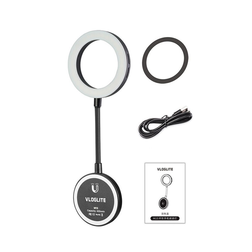 Vloglite Fill For Led Phone Attachment Selfie Ring Brightness Adjustable For Smartphone Vlogs Light 4713132211898