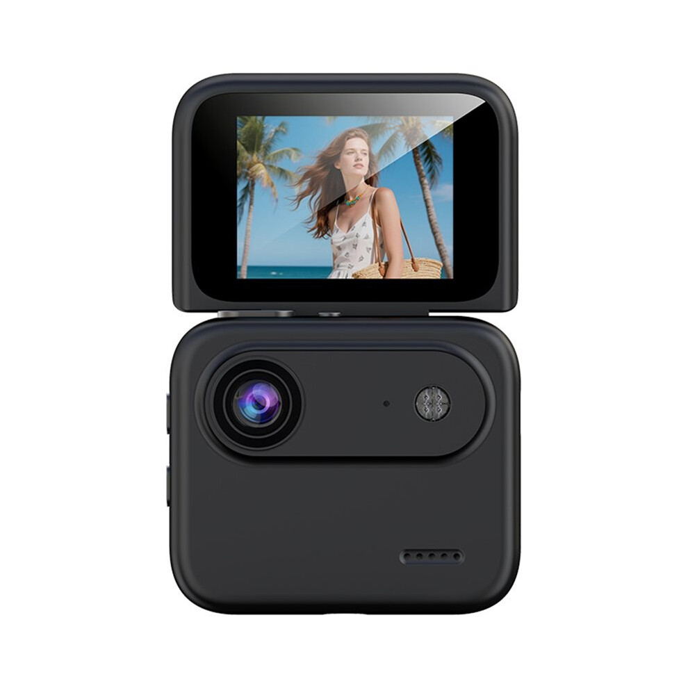 Sports Camera 4K Ultra Clear Recording Vlog Recorder With Flip Screen, AntiâShake, 143 WideâAngle Portable Black 6032315705718