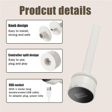 Verwarmde Vogelzitstok, 5V 10W USB Vogelwarmer Papegaaienstandaard met 3-Snelheidsinstelling en Temperatuurregeling voor Kooivogels