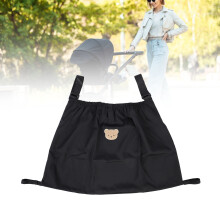Borsa cargo per passeggino nera 70x40cm multifunzionale