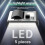 LED Ultra Bright Flashlight Waterproof Dustproof High Brightness Work Light with Ultra Long Endurance Lighting 3
