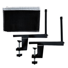 Easy Setup Table Tennis Net with Posts - Portable  Pong Net Set Adjustable Clamp Fits Table Thickness Clamp 2-6.5 cm