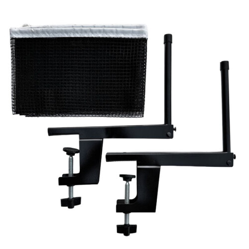Easy Setup Table Tennis Net with Posts - Portable  Pong Net Set Adjustable Clamp Fits Table Thickness Clamp 2-6.5 cm