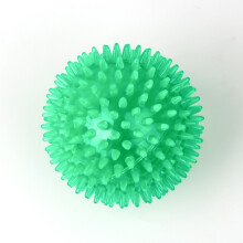 (Green, 11.0cm) Squeaking Dog Toy Ball Tpr Whispering Point Dog Ball Puppy Toy Spiky Ball