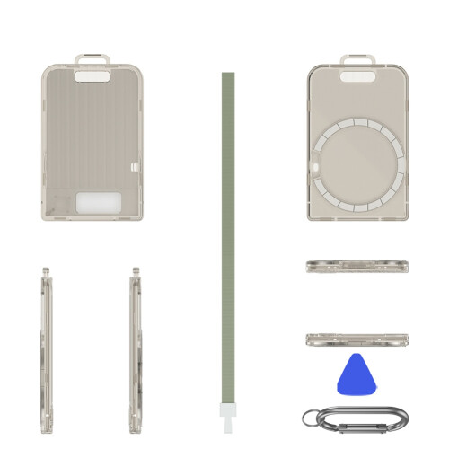Magnetic Protective Case for PLAUD Note/Plaud Note Pro (2025) Recording Devices Transparent Grey 1