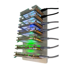 7X 1060KH/S NerdMinerNMMiner+7 Slots Base Upgraded Harshrate Bitcoin Crypto Solo Miner 2.8 Inch  Display Home BTC