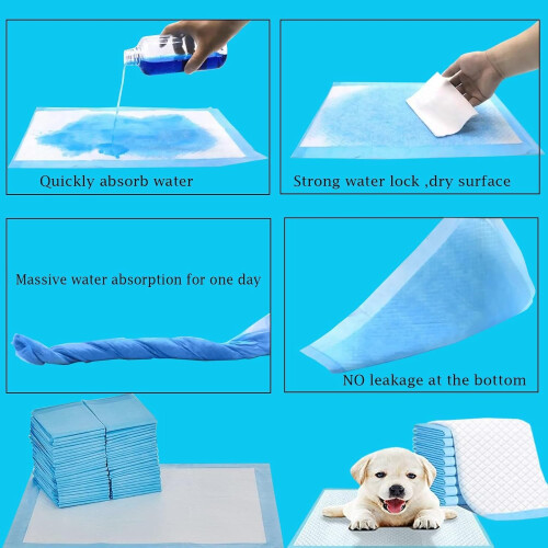 200 Pack Puppy Training Pads Super Absorbent Leakproof 1