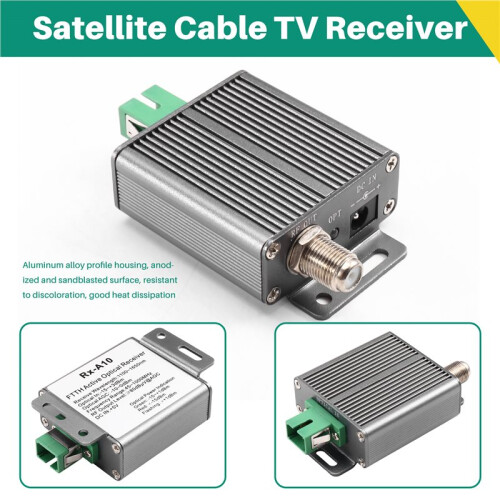 Rx-A10 Active Optical Receiver for Cable TV (CATV) with Automatic Gain Control (AGC) EU Plug 2