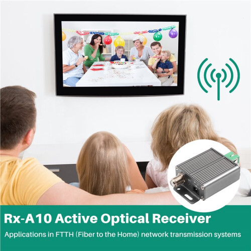 Rx-A10 Active Optical Receiver for Cable TV (CATV) with Automatic Gain Control (AGC) EU Plug 2