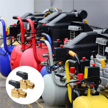 2Pcs Air Compressor Drain Valve, Air Tank Drain Valve Brass   Valves 1/4 Inch NPT Male X NPT Femal