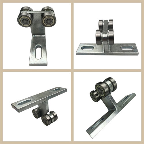 Load-Bearing T-Type Pulley Push-Pull Pulley Track Hardware T-Type Pulley Assembly Wheel Trolley Assem 2