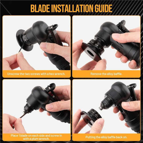 Pneumatic Chamfering Tool, Chamfer Tool with 6 C-Angle & 6 R-Angle Blades, Upgrade Air Chamfer Tool 2