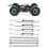 LOS04022 1/8 Upper/Lower Suspension Links Silver 14