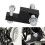 For  Motorcycle Headlight Bracket Kit Modification Extension Bracket Kit Spotlight Bracket CNC 2