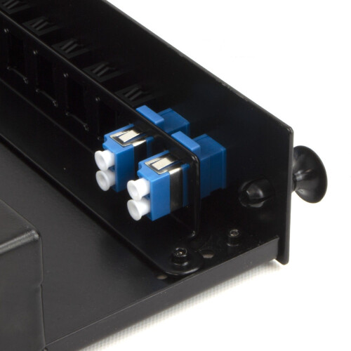 kenable Fibre Optic Patch Panel 24 port with 2 x LC Duplex SM Modules Adapters 4 Fibres 2