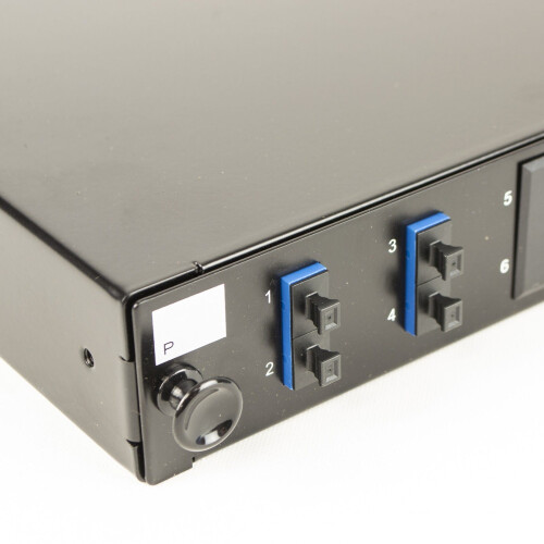 kenable Fibre Optic Patch Panel 12 port with 2 x SC Duplex SM Modules Adapters 4 Fibres