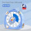 60 Minutes Visual Timer Classroom Countdown Timer Silent Timer Management Tool for Home, School, or Work A 6