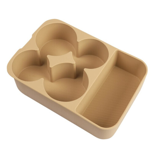 For  Leopard 8 DENZA B8 2025 /26 Car Silicone Refrigerator Storage Box Restyling Tray Interior Storage Yellow 2