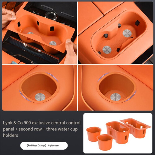 For LYNK CO 900 2025 Central Control Silicone Water Cup Pad Cover 1