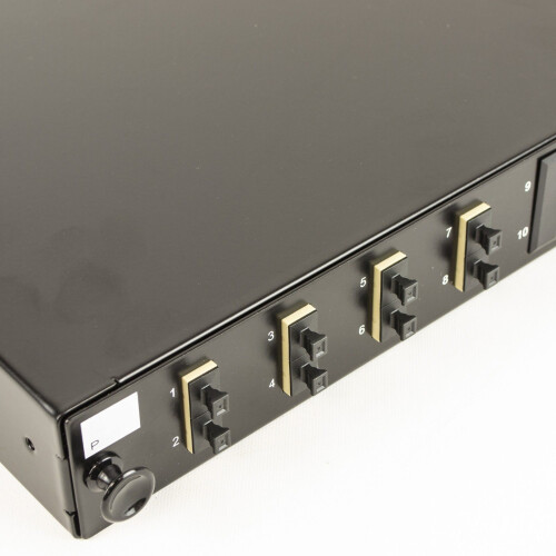kenable Fibre Optic Patch Panel 12 port with 4 x SC Duplex MM Modules Adapters 8 Fibres