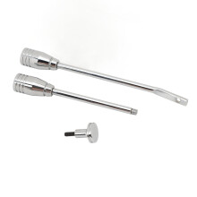 Warnblinkhebel Kit Edelstahl 17,8 cm Länge