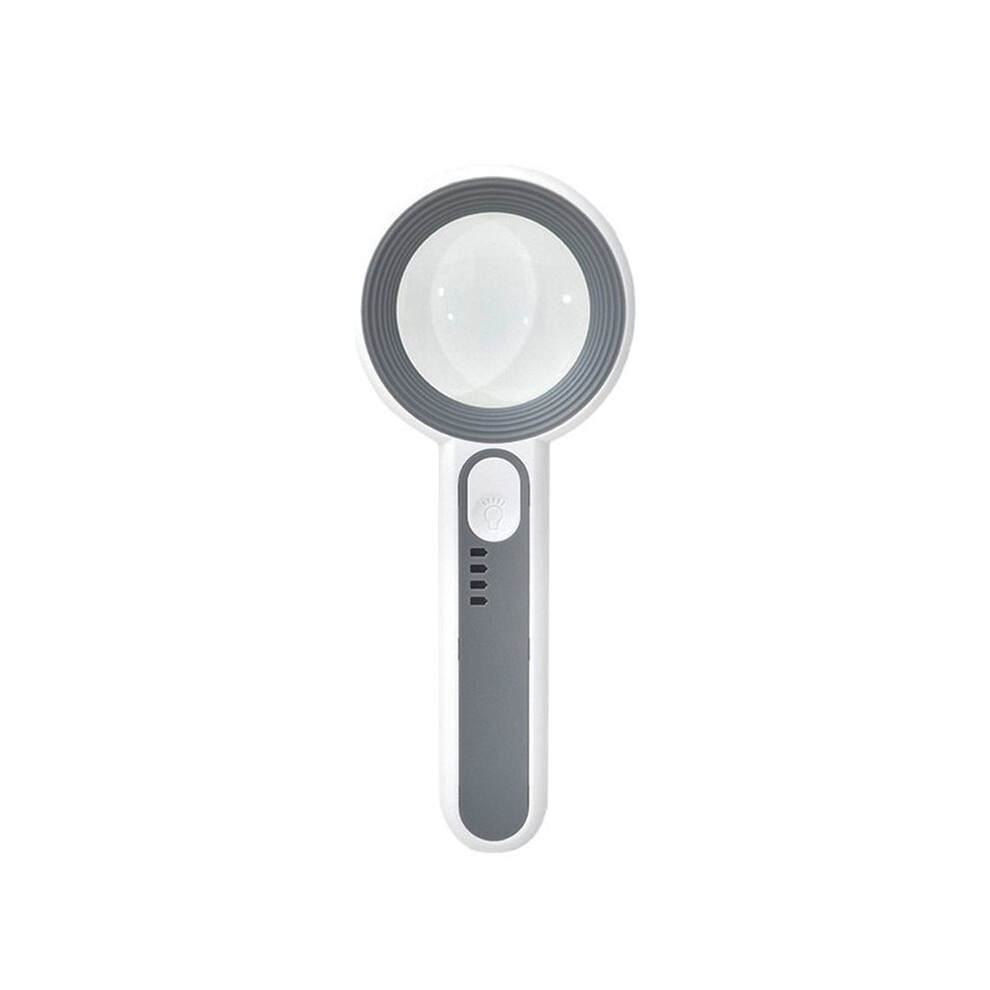 Light Rechargeable Handheld Magnifier 3 Ing Modes Illuminated Magnifying Glass With Led For Seniors Reading 65Mm