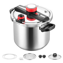 Autocuiseur 11 L-Duoku-Marmite en Acier Inoxydable-avec 3 Réglages de Pression jusqu'à 100 kPa