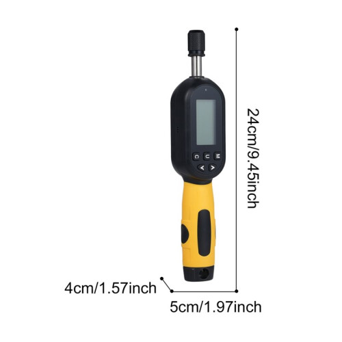 Conjunto de Chaves de Fenda Digitais com Visor de Torque, Medidor de Torque e Testador de Bits de 10,74 A 106,21 Polegadas-Libras (1,2 A 12 N.M) com 2