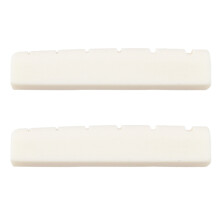 2X Guitare Pont Guitare Os D'Ivoire ÉCrou Osseux Selle de La Selle de Pont Acoustique