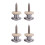 4PCS Wool Copper Guitar Strap Lock Locking Pegs Pins Mushroom Shape End Button 1