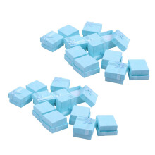 24Pcs BlueJewelry Ring Boucles D'Oreilles Bangle Gift Boxes Cutely Small Gift Box