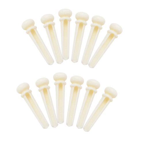18Pcs Real Bone Material Acoustic Guitar Bridge Pins with Pearl Shell Dot