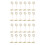24x Numero de tabla Soportes para tarjetas Soportes Forma de circulo (oro) 1